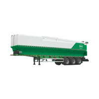 Raisetech ferme avicole agricole poulet camion d'alimentation en vrac 25 tonnes semi remorque en acier au carbone tarière hydraulique pour les fermes
