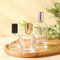 Fabricante de vidrio Botella de perfume de lujo personalizada 30 50 100 120ml 30g 50g Vacío de lujo Embalaje de fondo grueso Cosmético de vidrio