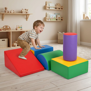 Canapé de jeu en mousse personnalisé pour tout-petits, jouets d'escalade pour enfants, ensembles de jeu, blocs d'escalade en mousse pour bébés, structures de jeu d'escalade C - Product Image 1