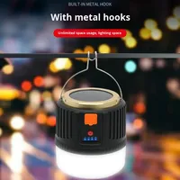 Ampoule de tente extérieure Bbq randonnée lanterne de secours portable lampe solaire éclairage de camping rechargeable