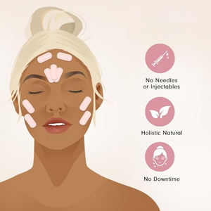 तुरंत त्वचा की गर्दन लिफ्ट टेप गर्दन झुर्रियाँ पैच और महिलाओं के लिए चेहरे की मजबूती टेप, आरामदायक, जबड़े लाइन परिभाषा - Product Image 2