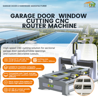 Routeur CNC JDX pour panneaux de porte de garage sectionnelle avec contrôle automatique pour découpe de fenêtres et formes décoratives, garantie 3 ans