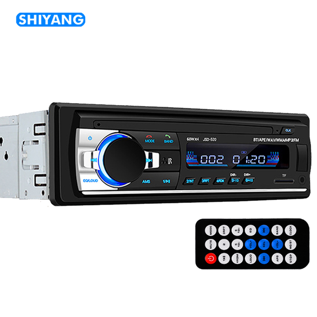 JSD-520 Car Mp3 Player 7388 4x60W Power  Radio Audio 12V-24V Optional BT/USB/TF/AUX 1Din OEM/ODM