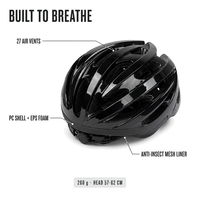 Casque de vélo pour adulte, en PC et EPS, 27 aérations, léger, réglable de 57 à 62 cm, pour VTT et vélo de route, casque de sécurité