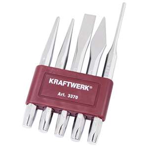 Kraftwerk 5-p. <b>pin</b> <b>punch</b> + chisel set - Product Image 1