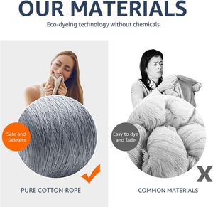 Storage <b>Laundry</b> <b>Basket</b> Woven Cotton <b>Rope</b> Organizer for Blanket Toys Towels Baby Nursery Hamper Bin with Handle - Product Image 5