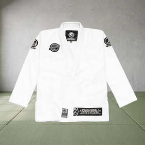 Uniforme de Jiu-Jitsu blanc personnalisé BJJ GI Shoyorol Batch 102 Ensemble d'uniformes pour compétiteurs professionnels Design Panther 100% coton 440g - Product Image 3