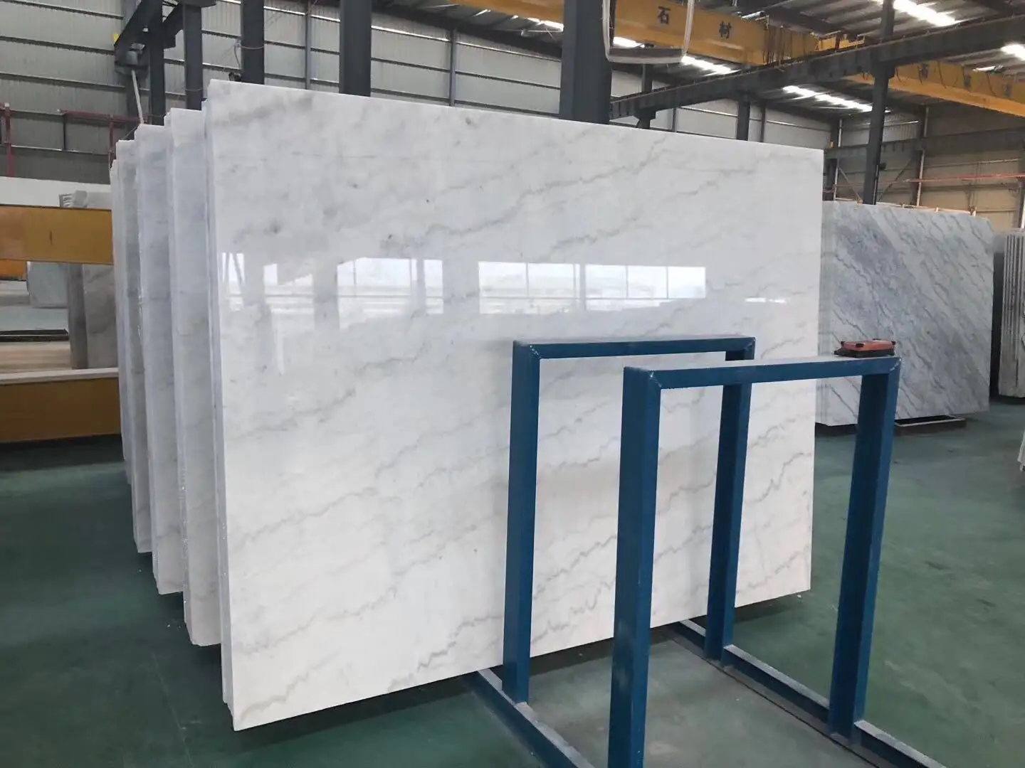 White Grey Natural Marble 600*600mm Customized Marble Stone Tiles Slab