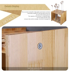 Soporte <span class=keywords><strong>de</strong></span> <span class=keywords><strong>Madera</strong></span> Personalizado para <span class=keywords><strong>Palos</strong></span> <span class=keywords><strong>de</strong></span> <span class=keywords><strong>Golf</strong></span>, para Diestros, con Capacidad para 66 <span class=keywords><strong>Palos</strong></span>, Incluye Soporte para Hierros, <span class=keywords><strong>Madera</strong></span> y Putter - Product Image 5