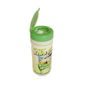 Lingettes de cuisine humides magiques au parfum doux en gros Emballage biodégradable écologique dans des bidons en polyester de 80 pièces Échantillon gratuit - Product Image 1