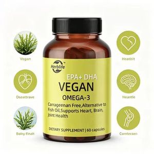 Suplemento Vegano de Omega 3 OEM/ODM - Ácidos Grasos <span class=keywords><strong>DHA</strong></span> y EPA de Origen <span class=keywords><strong>Vegetal</strong></span> - Sin Carragenano, Favorece la Salud del Corazón, el Cerebro y las Articulaciones - Product Image 1