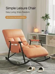 Modern Double Lazy Rocker Recliner with Chaise Lounge Storage Home Furniture for Bedroom &amp; Living Room Hotels Fabric Material - Product Image 5