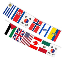 Drapeau rectangulaire de festival coloré en gros à prix d'usine, personnalisation de guirlandes de drapeaux