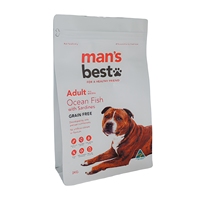 Sachet personnalisé à huit soudures latérales, sac refermable à haute barrière avec fermeture éclair pour 1,8 kg d'aliments secs pour chiens (soutien immunitaire), emballage pour aliments pour animaux de compagnie