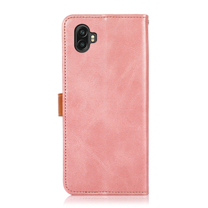 เคสหนัง PU ลายวัวสองสี ปุ่มสีทอง แบบพับได้ สำหรับโทรศัพท์ <span class=keywords><strong>Samsung</strong></span> <span class=keywords><strong>Galaxy</strong></span> <span class=keywords><strong>XCOVER</strong></span> <span class=keywords><strong>PRO</strong></span> <span class=keywords><strong>2</strong></span> - Product Image 2