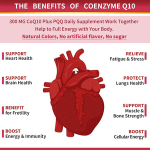 Capsule di Coenzima Q10 da 300mg all'Ingrosso, Integratore <span class=keywords><strong>COQ10</strong></span> per il Supporto della Salute Cardiaca e il Miglioramento dell'Immunità - Product Image 3