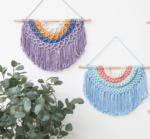 <span class=keywords><strong>Tapiz</strong></span> de macramé tejido a mano con borlas, personalizado, bohemio - Product Image 3
