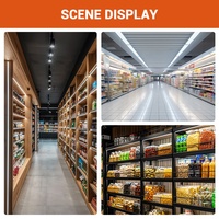 Système d'éclairage magnétique sur rail LED 12V 24V pour étagères de présentation et rayonnages de supermarché, installation facile