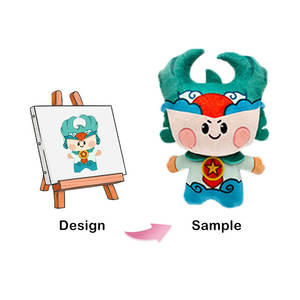 Vendita Calda di Giocattoli di Peluche Personalizzati a Basso MOQ, Design da Disegno, Logo Ricamato, Giocattoli Morbidi con Imbottitura in Cotone PP e Fodera in Rete - Product Image 3