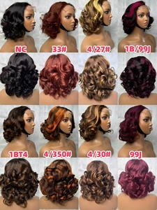 Promotion Letsfly 64$ Vente en gros Perruques Lace Closure 5x5 de 280 grammes, effet rebondissant, 14 pouces, couleur grise, en cheveux humains - Product Image 5