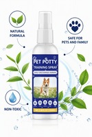 Spray d'apprentissage de la propreté pour chiens OEM ODM 100ml – Aide à la propreté des chiots, dissuade le marquage des ordures sur tapis, meubles, rideaux et lits