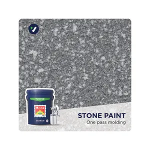 Wanlei Factory Supply Efficient Application Imitate Real Stone Exterior Paint