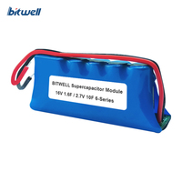 Module de supercondensateurs BITWELL écologique de haute qualité, série 6, 16V/18V, 1,6F, banque de condensateurs Farad