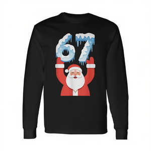 67 Maglietta a maniche lunghe Meme Babbo Natale con design invernale a tema natalizio con neve e ghiaccio - Product Image 2