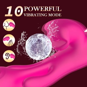 Vibromasseur en silicone 3 en 1, double oscillation, stimulation du point G, vibration, massage, stimulation clitoridienne féminine, produit <span class=keywords><strong>pour</strong></span> adultes - Product Image 3