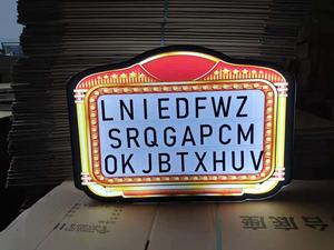 Caja DE LUZ DE marquesina LED VIP recargable personalizada, tablero de <span class=keywords><strong>menú</strong></span> de barra con letras acrílicas para fiestas de Ramadán, clubes nocturnos y salones - Product Image 4