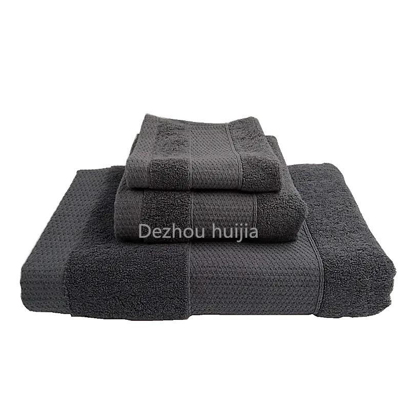 Dark grey 100% Cotton Luxury Bath Towels - Cotton Towels for Bathroom,Super Soft, Highly Absorbent Bath Towel Set