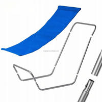 Chaise pliante de camping légère en métal, chaise longue de plage avec sac de transport pour jardin extérieur