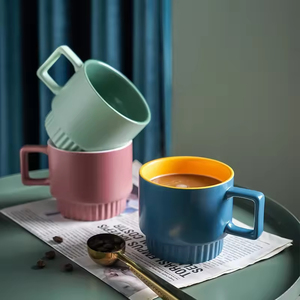 Colorful Design Cheap Price Nordic <b>Ceramic</b> Mark Stack <b>Cup</b> Creative Home Water <b>Cup</b> Simple Coffee <b>Cup</b> - Product Image 4