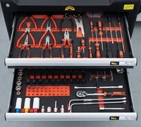 Chariot d'atelier professionnel VIKTEC 421PC avec 7 tiroirs pour réparation automobile