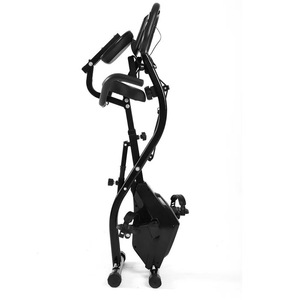 Vélo d'appartement magnétique pliable avec résistance réglable et écran LED, charge maximale 300 lb, vélo d'exercice stationnaire d'intérieur, personnalisable OEM - Product Image 6