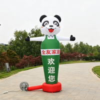 Costume de mascotte gonflable Longgang Panda en tissu Oxford, durable et résistant à l'eau, pour la publicité des magasins de meubles
