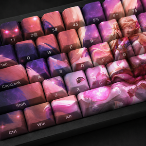 Keycaps personnalisés <span class=keywords><strong>LOL</strong></span> Star Guardian Ahri 68 touches PBT par sublimation, profil Cherry pour clavier mécanique - Product Image 5