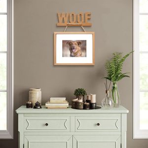 <b>Wooden</b> <b>Picture</b> <b>Frame</b> For Dogs With Woof Sign Wall Hanging Photo <b>Frame</b> Rectangle Horizontal Pet Gift Keepsake - Product Image 2