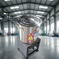 Machine de découpe électrique monophasée en acier inoxydable pour herbe, fourrage et légumes, avec lames de rechange
