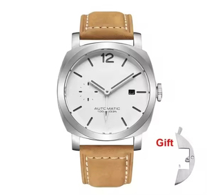 นาฬิกาแฟชั่นหรูหราสไตล์ฮิปฮอป พร้อมตัวล็อคแบบซ่อน กลไก ETA สายสแตนเลส หน้าปัดแบบเข็ม - Product Image 1