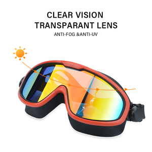 Lunettes de natation progressives XF006, nouveau design, avec grande monture, anti-buée, protection UV, matériau PC de haute qualité pour adultes - Product Image 5