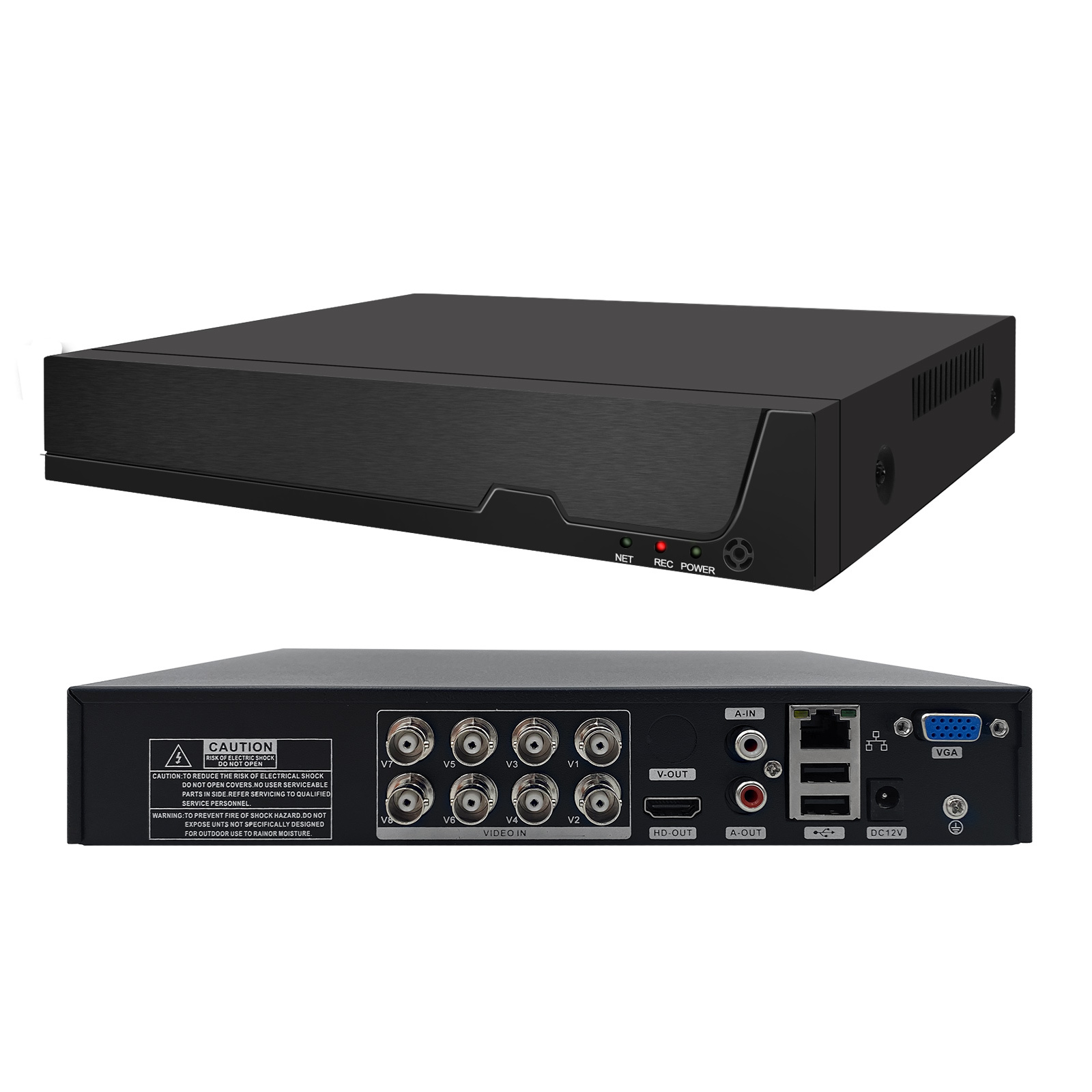 8 Channel 5 in 1 <strong>XVR</strong> H.265 <strong>Hybrid</strong> Digital Video Recorder AHD TVI CVI CVBS Analog IP Camera 5MP BNC <strong>CCTV</strong> <strong>DVR</strong> System