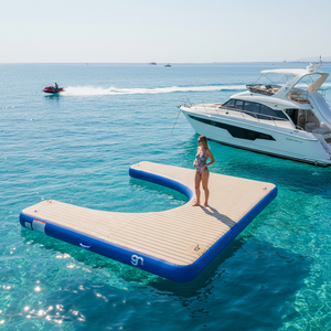 Piattaforma Galleggiante Gonfiabile Personalizzata, Isola Acquatica, Pontone, Tappetino per Moto d'Acqua, Molo per Yacht in PVC, Materiali Durevoli - Product Image 4