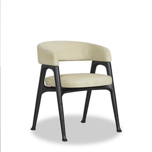 Silla de Comedor de Madera de Lujo, con Reposabrazos, Tapicería Suave, Diseño Moderno y <span class=keywords><strong>Simple</strong></span>, para Hogar, Hotel o <span class=keywords><strong>Restaurante</strong></span> - Product Image 5