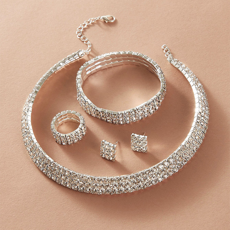 Premium Earrings Pendant Necklace Geometric Hollow