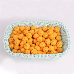 الأطفال الإبداعية سوار إكسسوارات 20 مللي متر القطن الخرز الكروشيه كرة خشبية DIY اليد الكروشيه حبة - Product Image 5