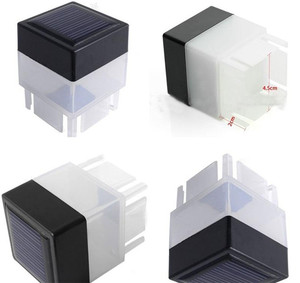 Projecteur solaire en fer forgé, support carré, lampe d'extérieur, applique murale, idéal pour une clôture, une porte de cour ou une clôture - Product Image 3