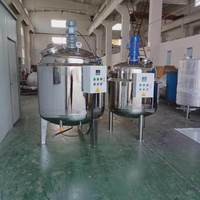 Cuve de mélange réacteur en acier inoxydable à double enveloppe chauffée électriquement avec agitateur pour le mélange d'aliments, de boissons, de détergents, de peintures et de cosmétiques