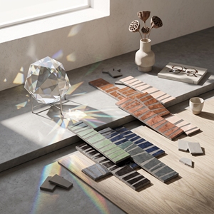 Piastrelle in Porcellana Smaltata Serie Modern Prism con Decorazioni Lucide Applicate per Rivestimenti Interni - Product Image 2