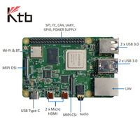Ktb ARM Architecture Placa única integrada 64GB DDR4 RK3568 4K y 1080P Salida de pantalla Industrial Pc Computer ARM Motherboard